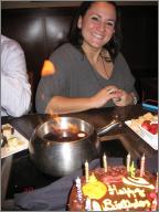 Donna and the flaming fondue
